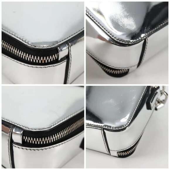 PRADA Shoulder Bag Leather Silver 2VH070 Auth 142285M - Picture 14 of 16